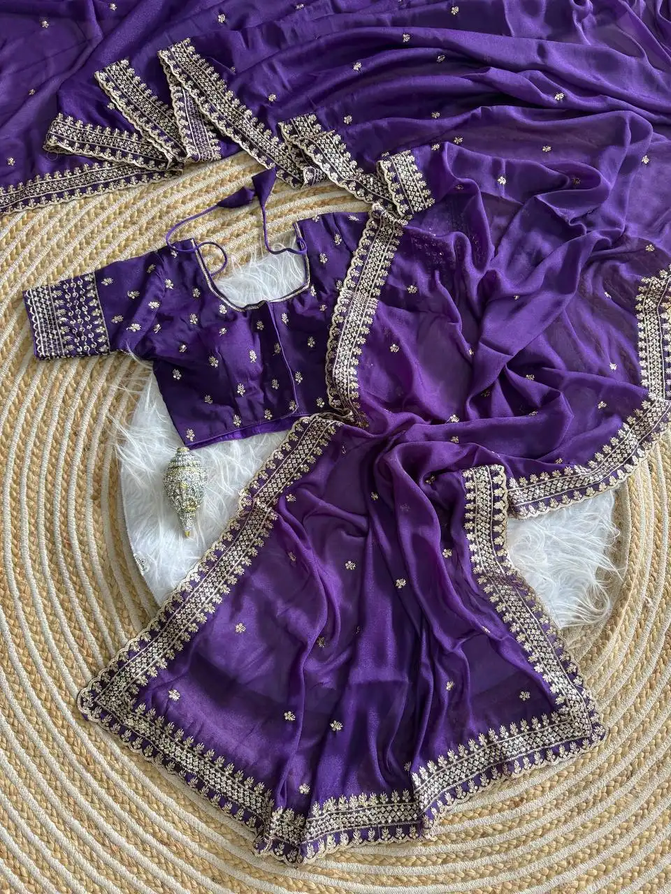 MHV Antima Pure soft Georgette Silk With Amazing Embroidery Work Saree Wholesale Surat