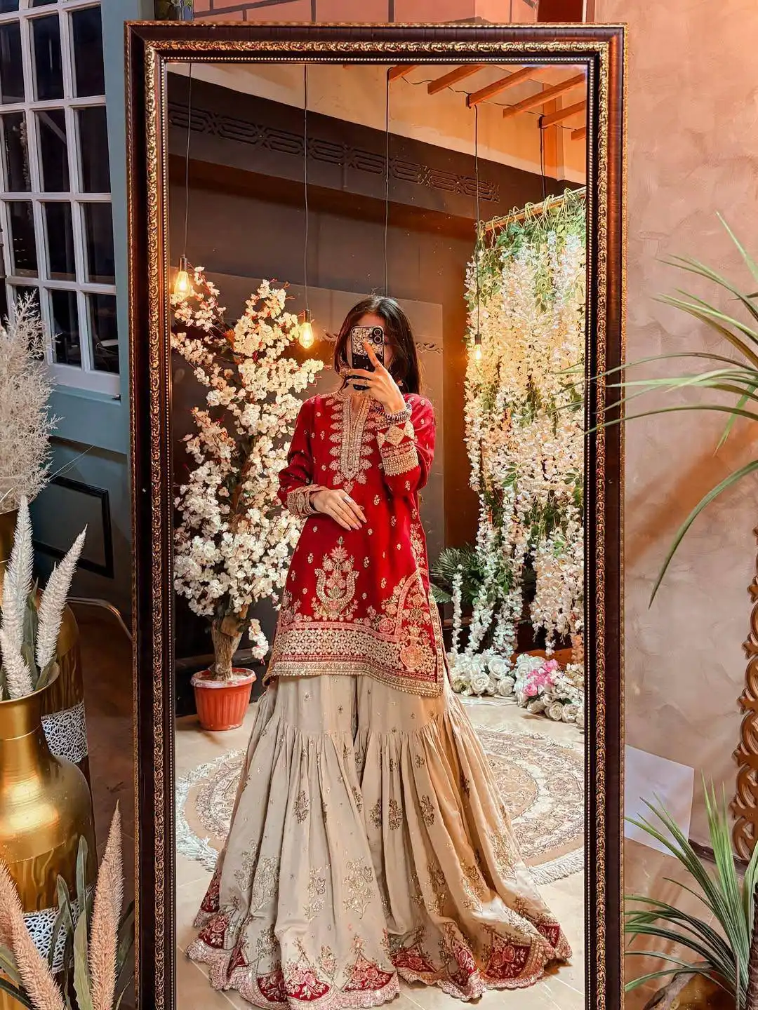 C585 1509 Fax Gerogette With Embroidery Work Kurti Sarara With Dupatta Set Wholesale Surat