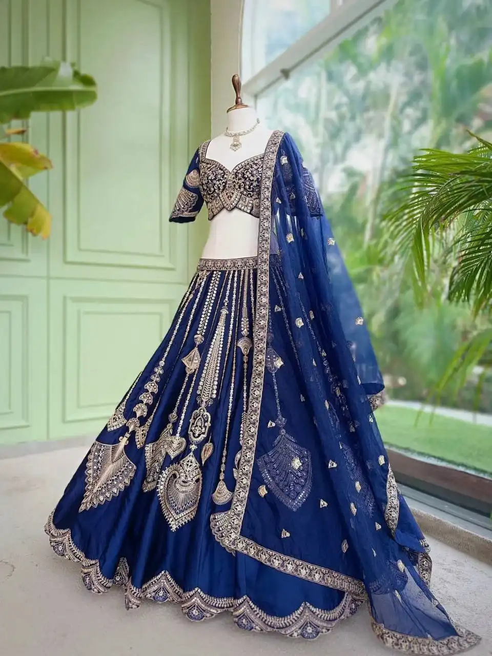 SBD 1883 Diamond Silk With Coding Embroidery Sequins Work Lehenga Choli Wholesale Surat