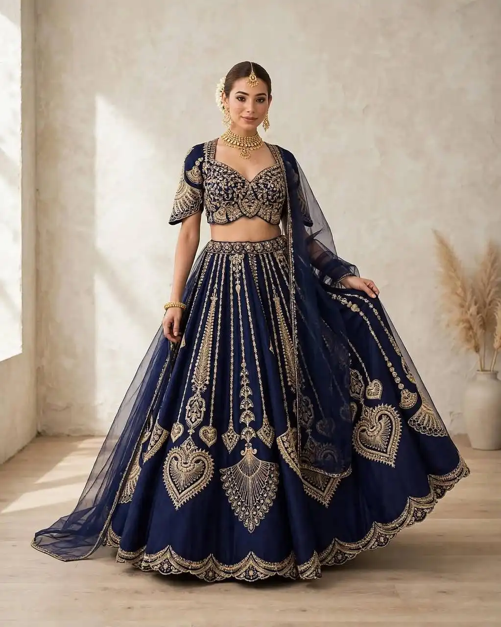 SBD 1883 Diamond Silk With Coding Embroidery Sequins Work Lehenga Choli Wholesale Surat