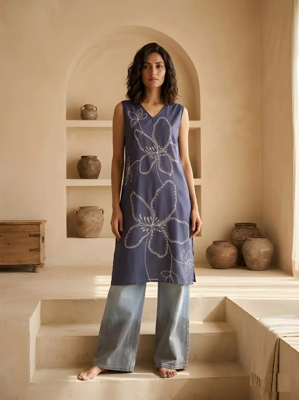 Shiv 742 Rayon slub With Printed Daily Wear Kurti Wholesale Supplier