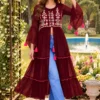 SS2016 Pushpa 2010 Heavy Georgette With Embroidery Work Kurti Wholesale Surat