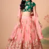 ZEEL 7315 Soft Net With Sequins Embroidery & Mirror Work Wedding Lehenga Choli Wholesale