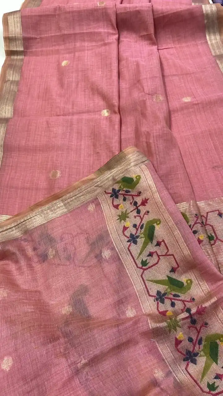 RGS 6010 Jamdani With Zari Borders Traditional Saree Wholesale Surat
