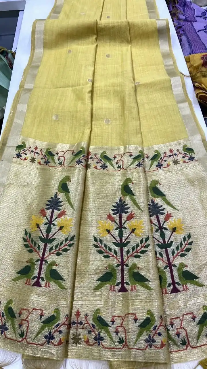 RGS 6010 Jamdani With Zari Borders Traditional Saree Wholesale Surat
