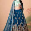 ZEEL 7315 Soft Net With Sequins Embroidery & Mirror Work Wedding Lehenga Choli Wholesale