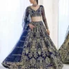 SBD 1885 Butterfly Net With Embroidery Sequins Work Lehenga Choli Wholesale Supplier