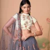 ZEEL 7315 Soft Net With Sequins Embroidery & Mirror Work Wedding Lehenga Choli Wholesale