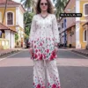 Laxmy 1005 Heavy Rayon Slub With Printed Co Ord Set Wholesale Supplier