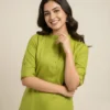 Shiv 744 Cotton Blend With Solid Straight Kurti for Women Wholesale Surat