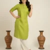Shiv 744 Cotton Blend With Solid Straight Kurti for Women Wholesale Surat
