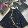 Madhuri 281 Heavy Malay Silk With Embroidery Sequence Work Indo Western Wholesale Surat