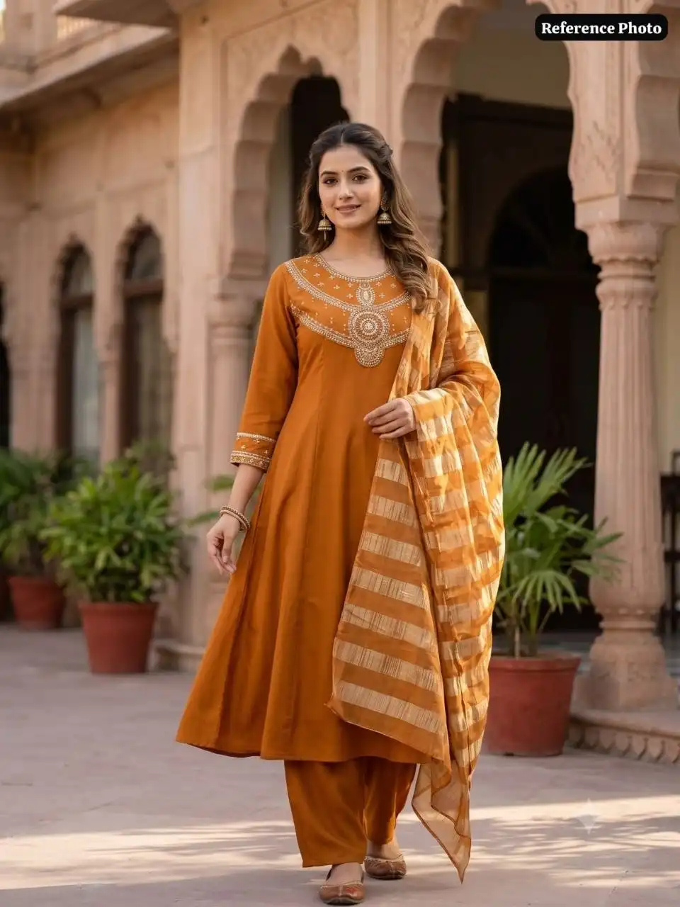 KR 432 Pure Mul Chanderi With Beads Embroidery Work Kurti Pant Dupatta Set Wholesale Surat