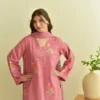 BV 514 Mul Chanderi With Embroidery Work & Cut Work Top Plazzo and Dupatta Set Wholesale Supplier