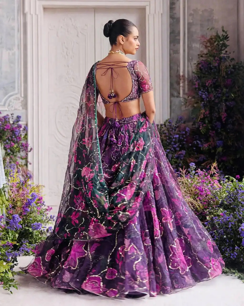 SBD 1888 Tabby Silk With Digital Print and Sequence Figure Work Lehenga Choli Wholesale Online Surat