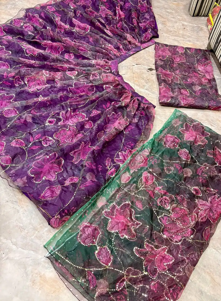SBD 1888 Tabby Silk With Digital Print and Sequence Figure Work Lehenga Choli Wholesale Online Surat