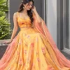 SWT 1213 Pure Soft Organza With Digital Printed Lehenga Choli Wholesale Supplier