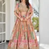 ZEEL 7050 Chinon Silk With Digital Print with Zari and Dori Embroidery Work Lehenga Choli Wholesale Surat