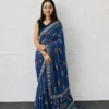 WMT 3211 Japan Satin With Printed With Mirror Work Saree Wholesale Surat