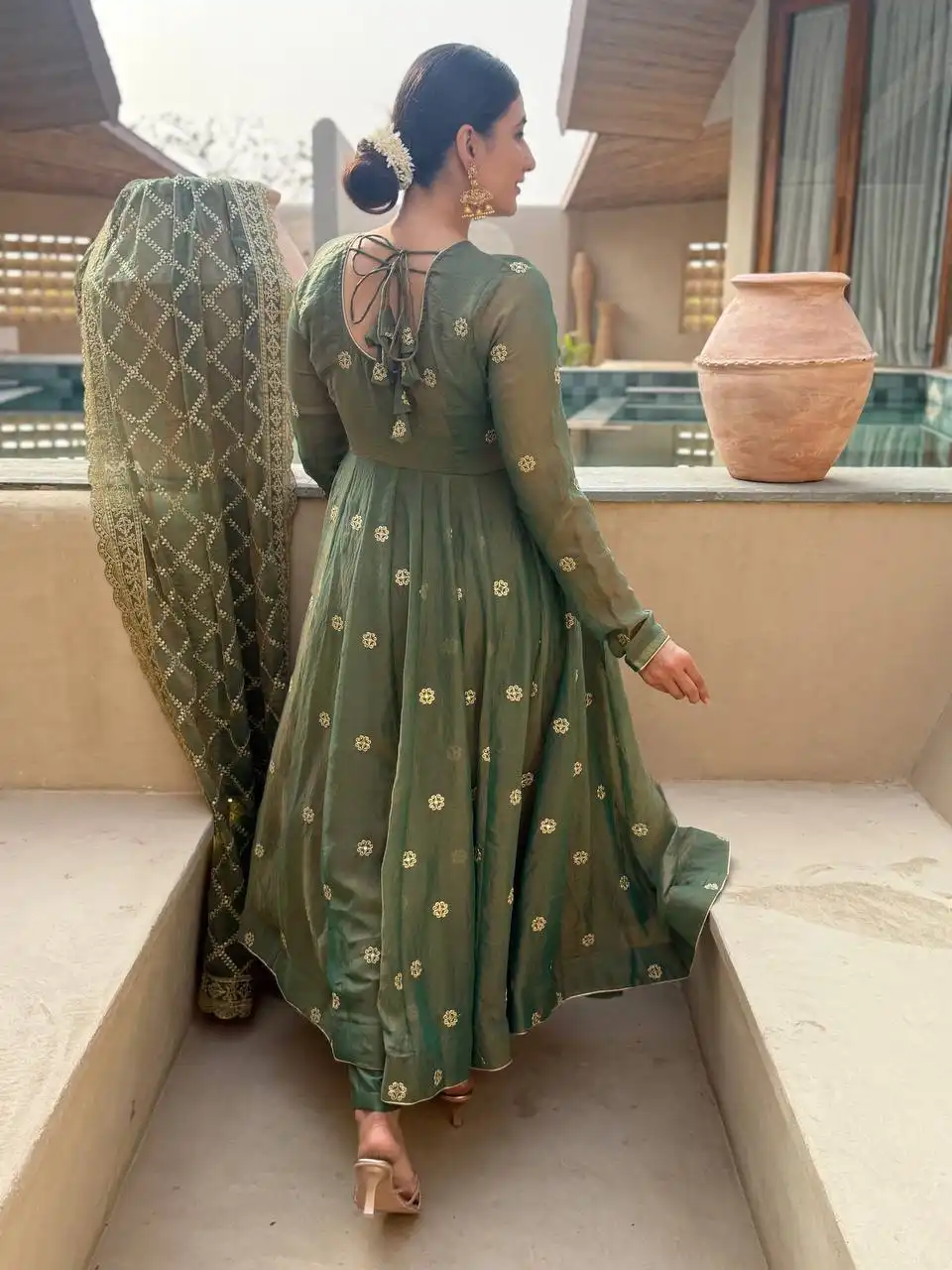 MRD 3086 Heavy Moss Fandy With Sequence and Embroidery Work Anarkali Suit Wholesale Surat