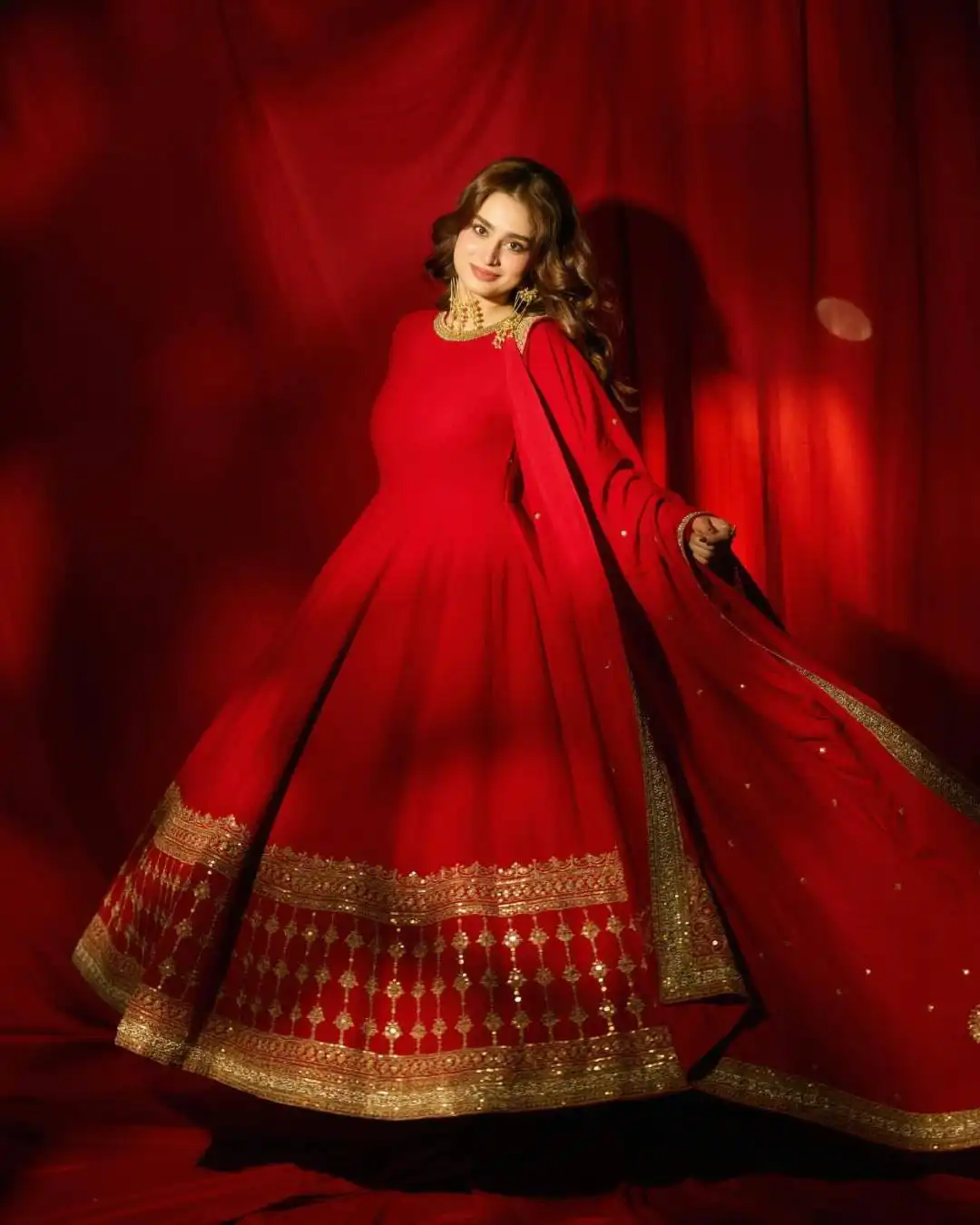 C585 1513 Fax Georgette Siquence and Zari Work Gown With Dupatta Set Wholesale Supplier