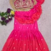 HFF 9254 Crape Silk With Digital Print Ready To Wear Saree Wholesale Supplier