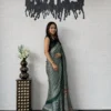 WMT 3213 Japan Satin With Printed With Mirror Work saree Wholesale Surat