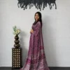 WMT 3213 Japan Satin With Printed With Mirror Work saree Wholesale Surat