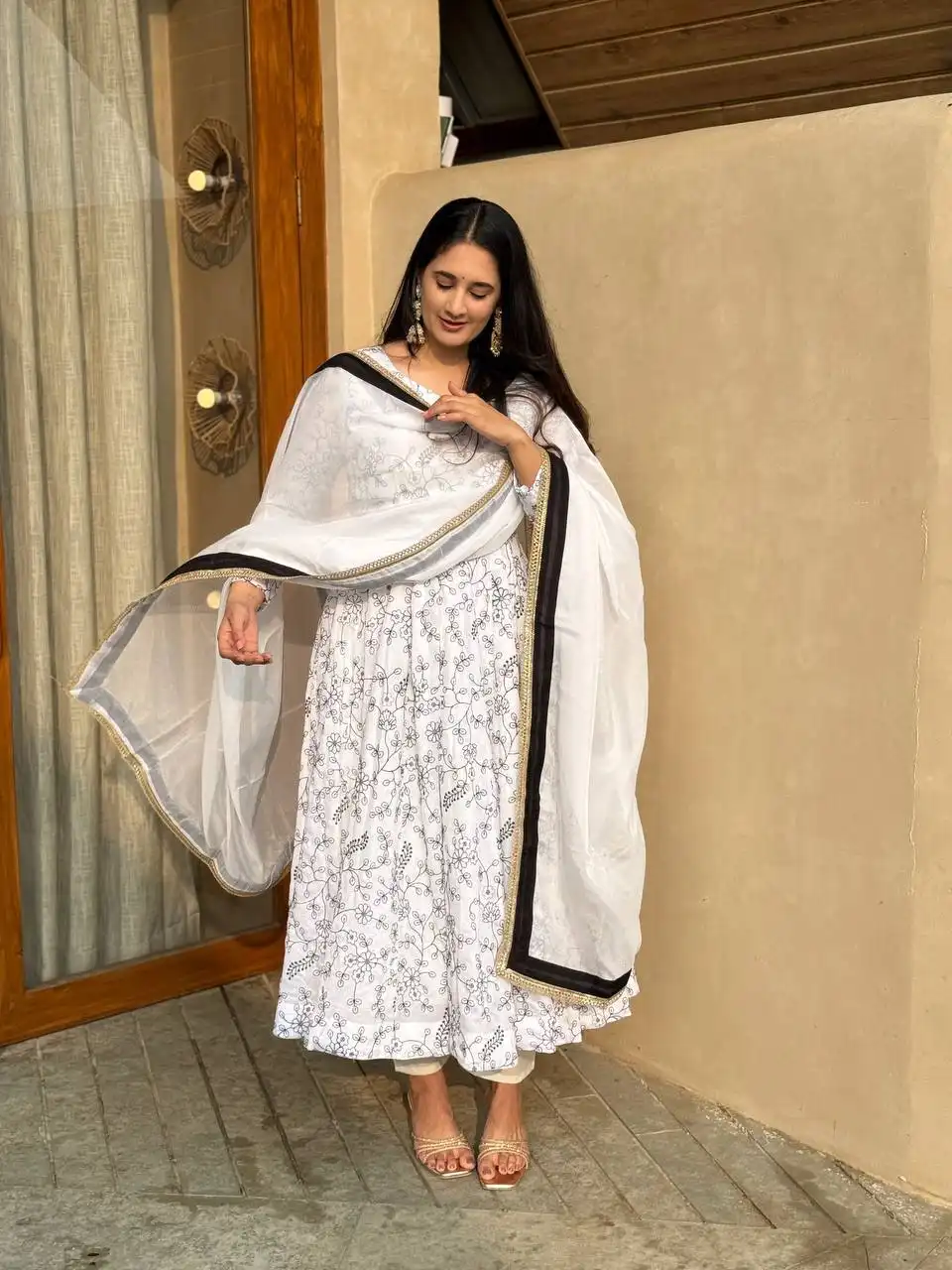 MRD 3087 Heavy NC Vichitra Silk With Embroidery Work Anarkali Suit Wholesale Surat