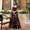 MRD 3028 Pure Velvet With Heavy Embroidery Work Sarara Wholesale Surat