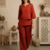 Shiv 2011 Slab Cotton With Solid Co Ord Set Wholesale Online Surat