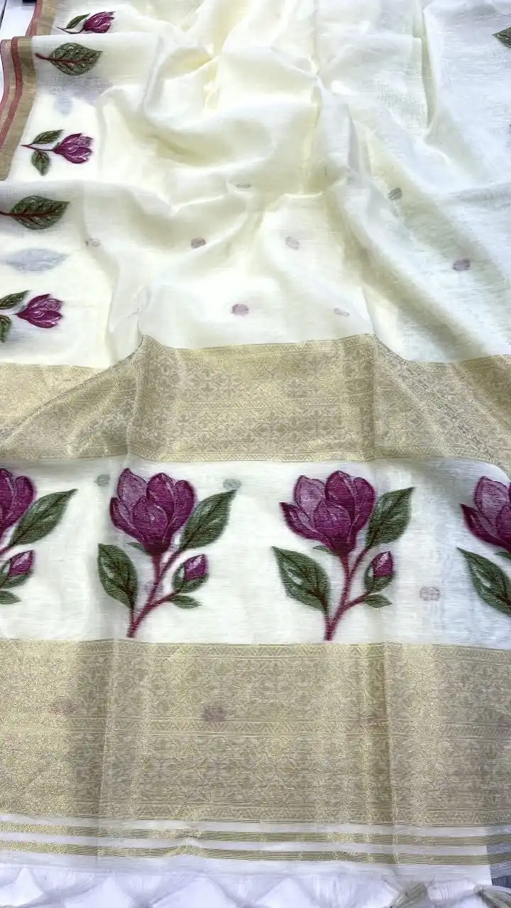 RGS 1410 Soft Cotton With Handloom Saree Wholesale Online Surat