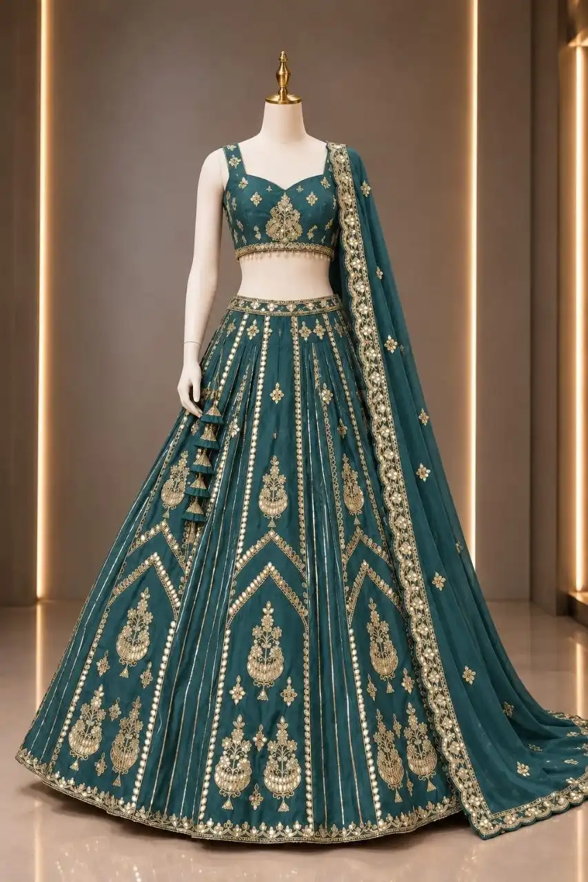 Juhi 1710 Pure HO Silk With Full Jari & Gotta Work Lehenga Choli Wholesale Surat
