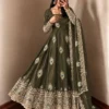 Sabina 5372 Fendy Silk With Embroidery Work Gown Bottom With Dupatta Set Wholesale Surat
