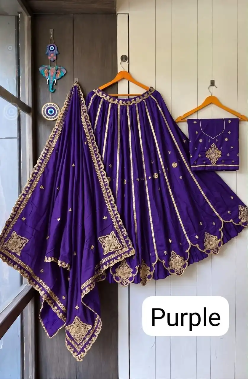 Juhi 1610 Pure HO Silk With Jari Gotta Work & Cut Work Lehenga Choli Wholesale Surat