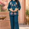 Lila 190 NV Herring Fabric With Heavy Lup Work Co Ord Set Wholesale Online Surat