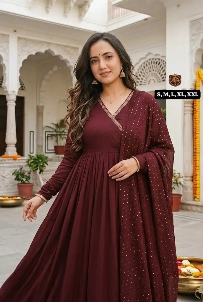 Laxmy 2410 Viscose Chanderi With Angrakha Work Top Bottom Dupatta Set Wholesale Supplier