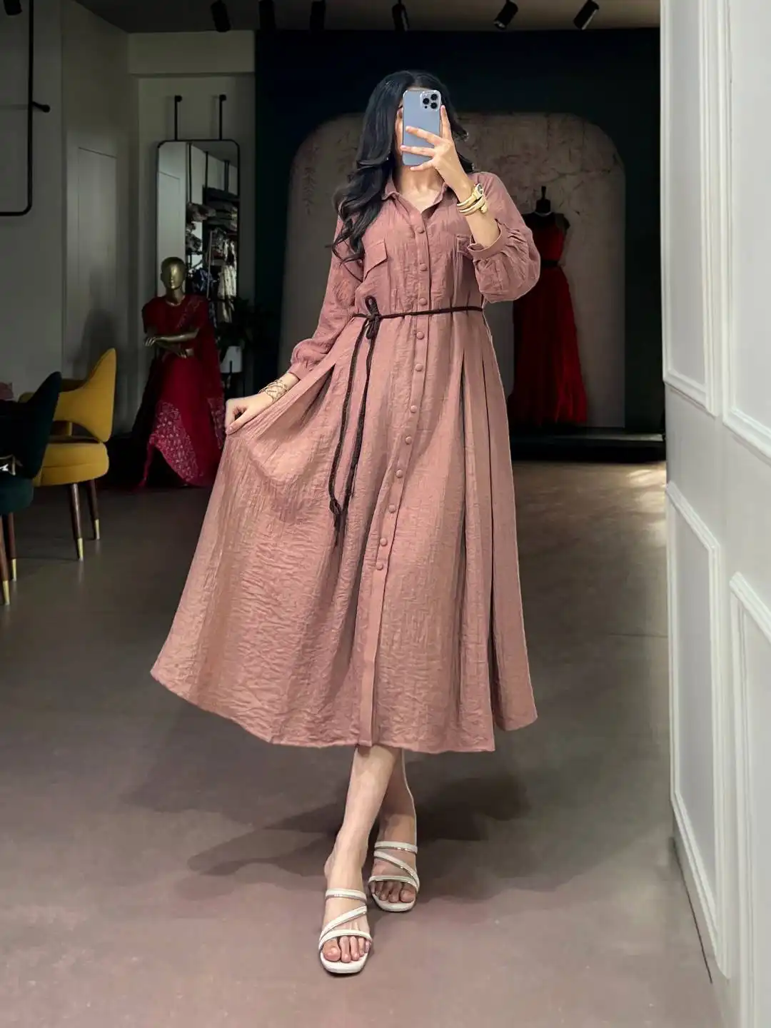 WMN 4406 Crackel With Unique Textured Party Wear Gown Wholesale Online Supplier