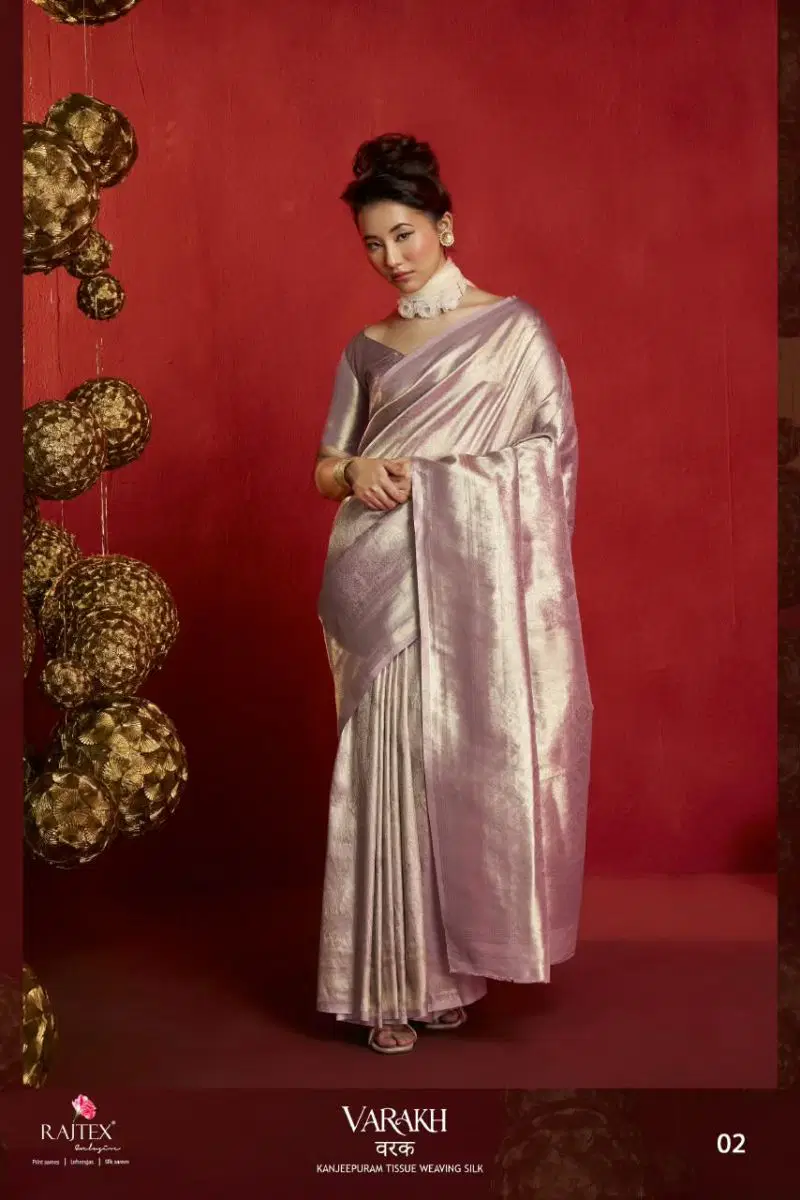 Rajtex Varakh Kanjivaram Tissue Weaving Silk Saree Collection Wholesale