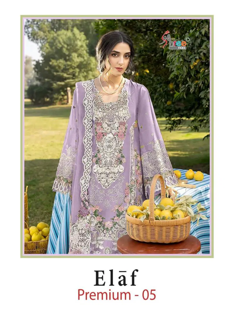 Shree Elaf Premium Vol 5 Cotton Mal Dupatta Cotton Embroidered Salwar Kameez Wholesale