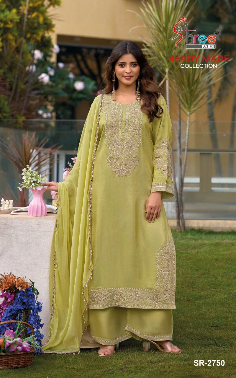 Shree Sr 2750 A To D Readymade Viscose Tissue Beats Work Salwar Kameez Wholesale