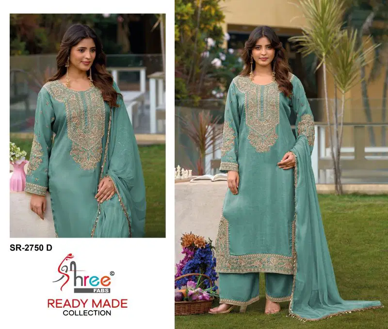 Buy Shree Sr 2750 A To D Readymade Viscose Tissue Beats Work Salwar Kameez Wholesale 2026