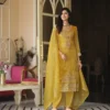 Zaveri D 50138 Yellow Simar Beats Work Designer Salwar Kameez Collection Wholesale