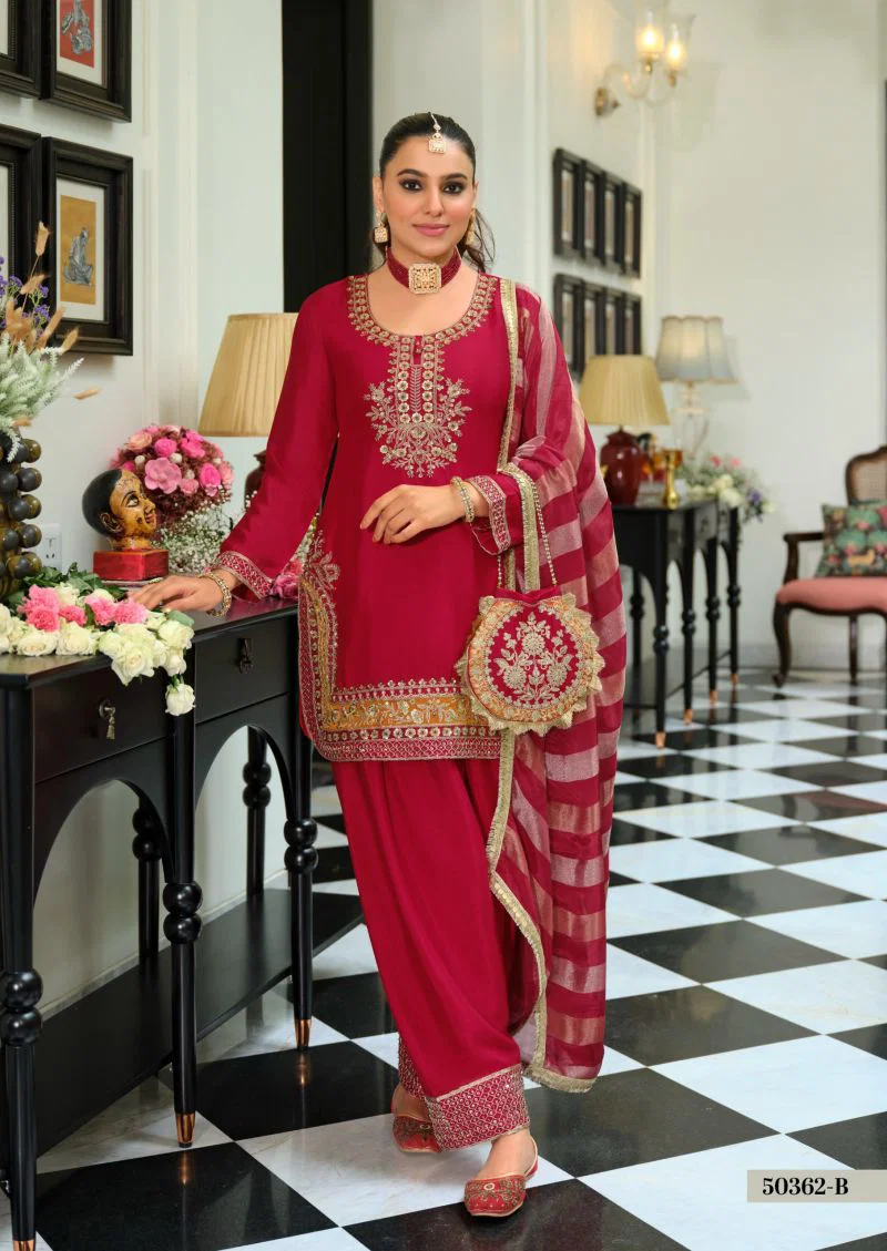 Zaveri D 50362 B Chinon Beats Work Designer Salwar Kameez Collection Wholesale