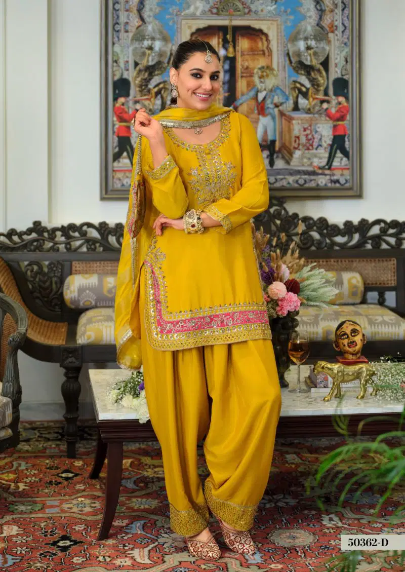 Zaveri D 50362 D Chinon Beats Work Designer Salwar Kameez Collection Wholesale