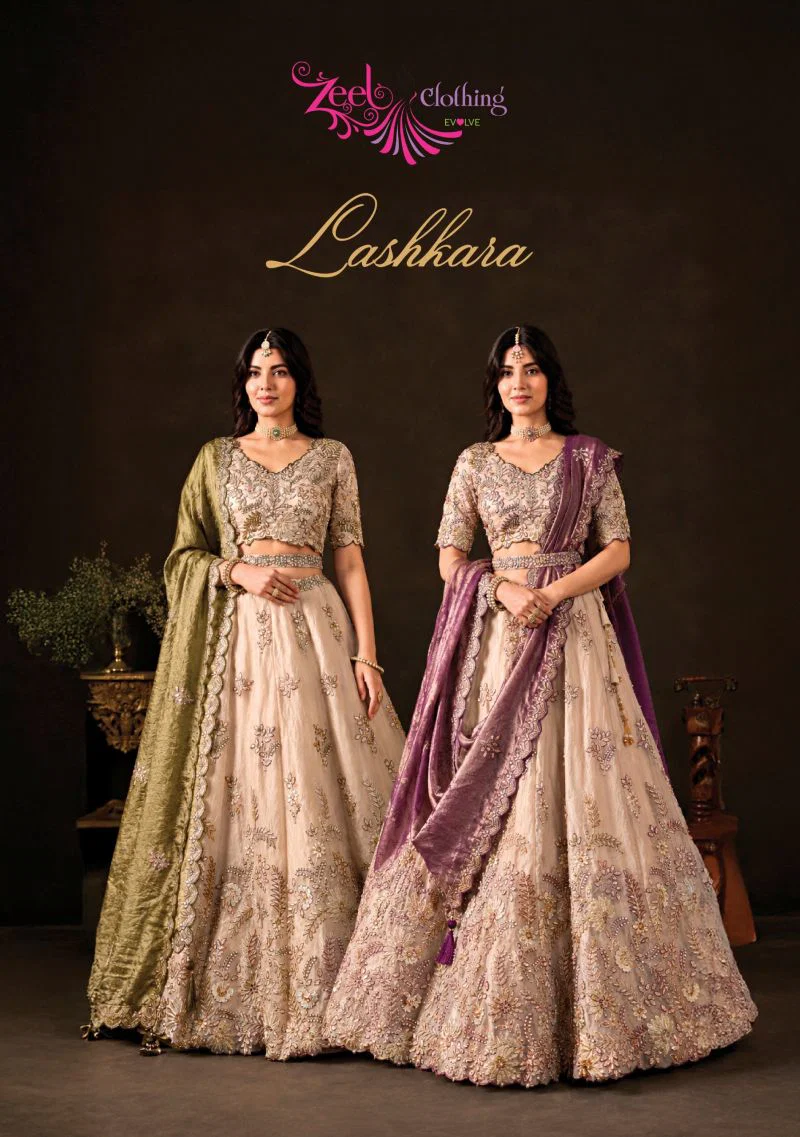 Zeel Lashkara Fendy Silk With Sequence Work Lehenga Choli Collection Wholesale